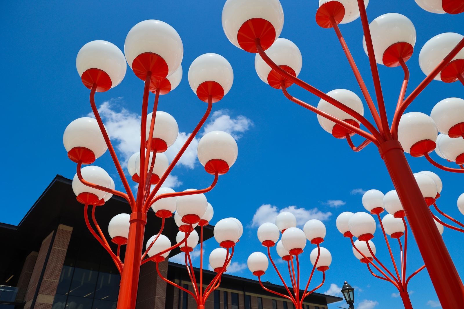 Light sculpture at LSCO Academic Building