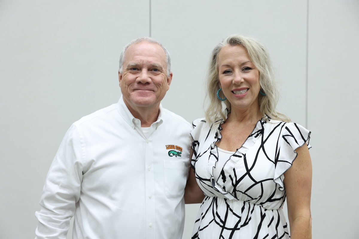 Dr. Johnson and Kristin Walker