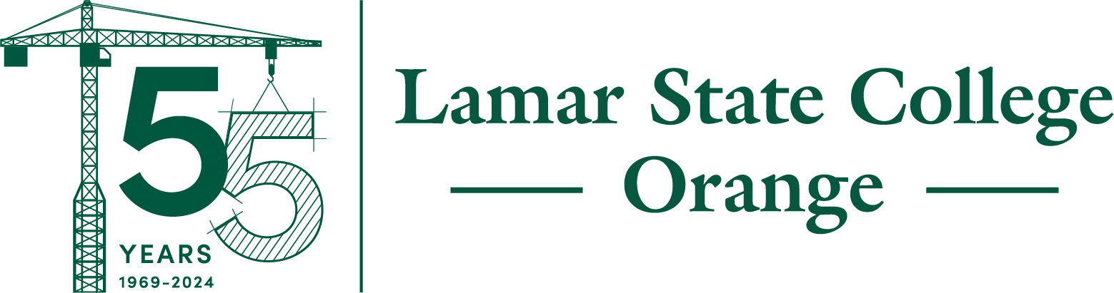 Lamar State College Orange: 55 Years logo