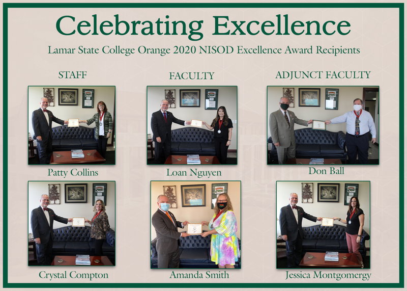 LSCO 2020 NISOD Excellence Award Recipients