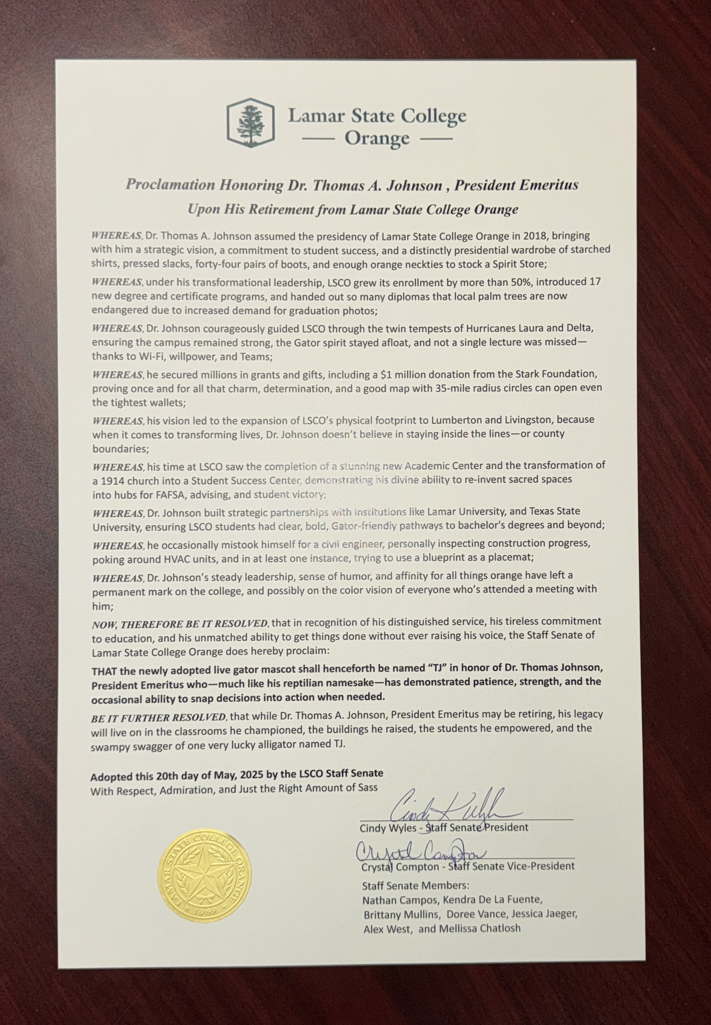 Gator Proclamation
