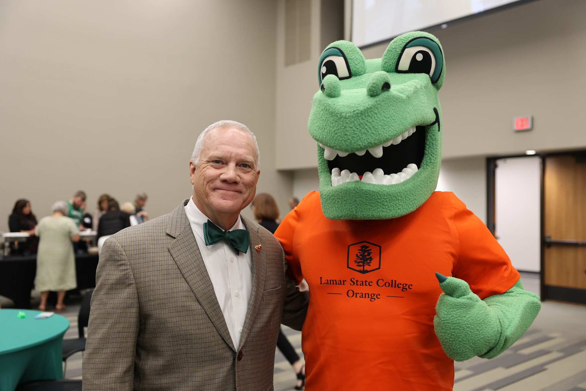 President Emeritus Dr. Johnson with Tilley