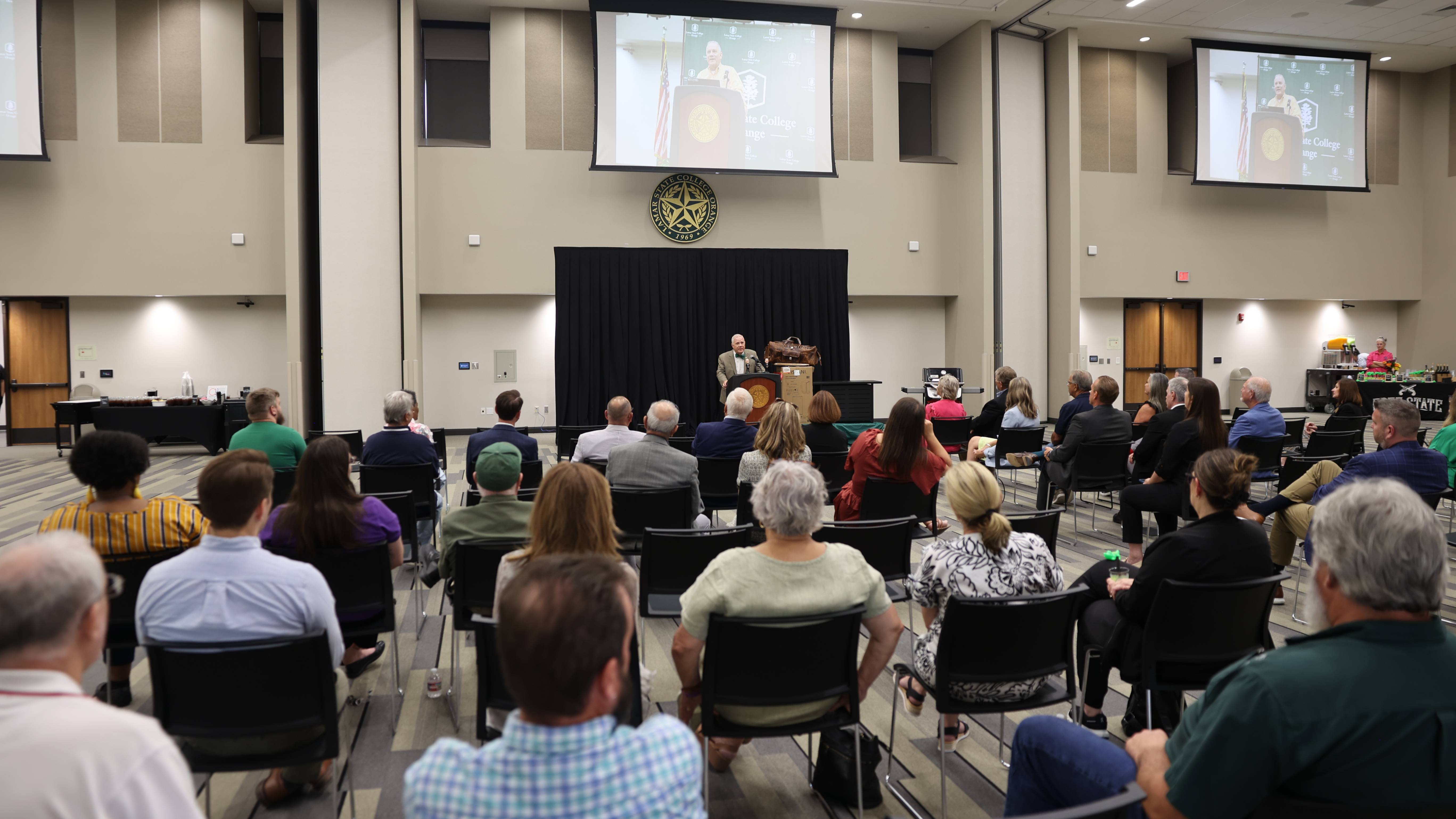 Dr. Johnson speaks at his retirement celebration