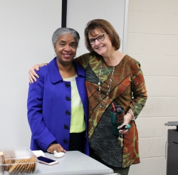 Associate Dean Crockett and Patty Collins