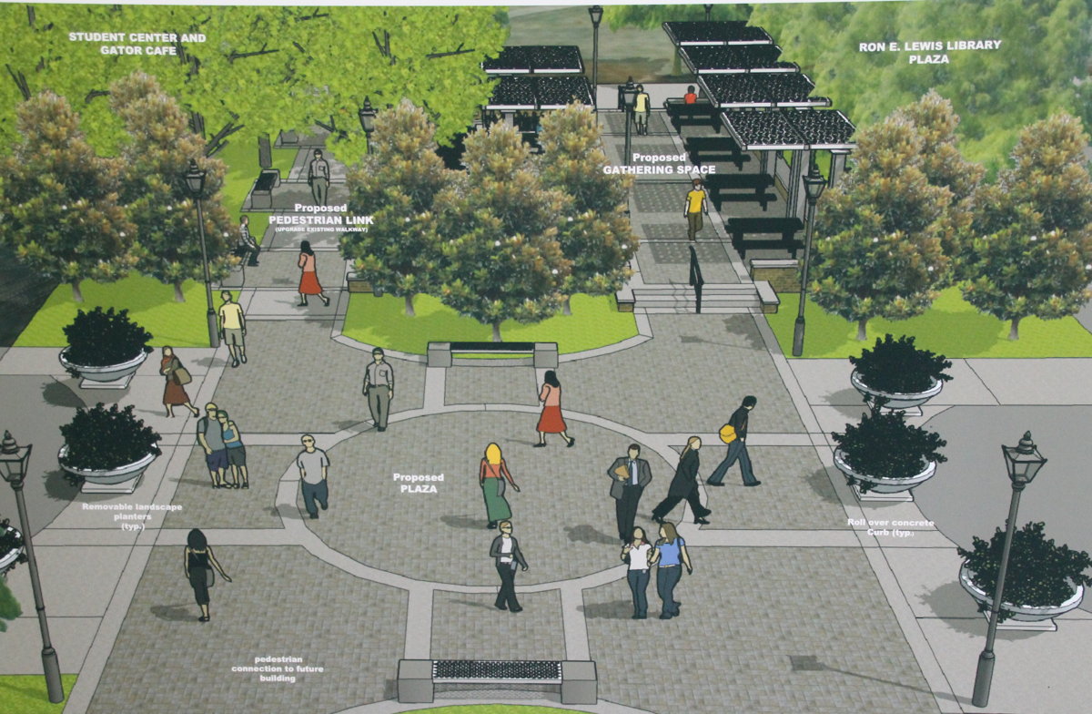 Rendering of LSCO plaza