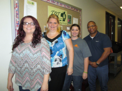 TOT Officers left to right: Amy Wood, President; Melanie Lee, Vice President; Michelle Jackson, Secretary; Cedric Lee, Public Relations;