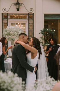 Wedding Couple Kiss