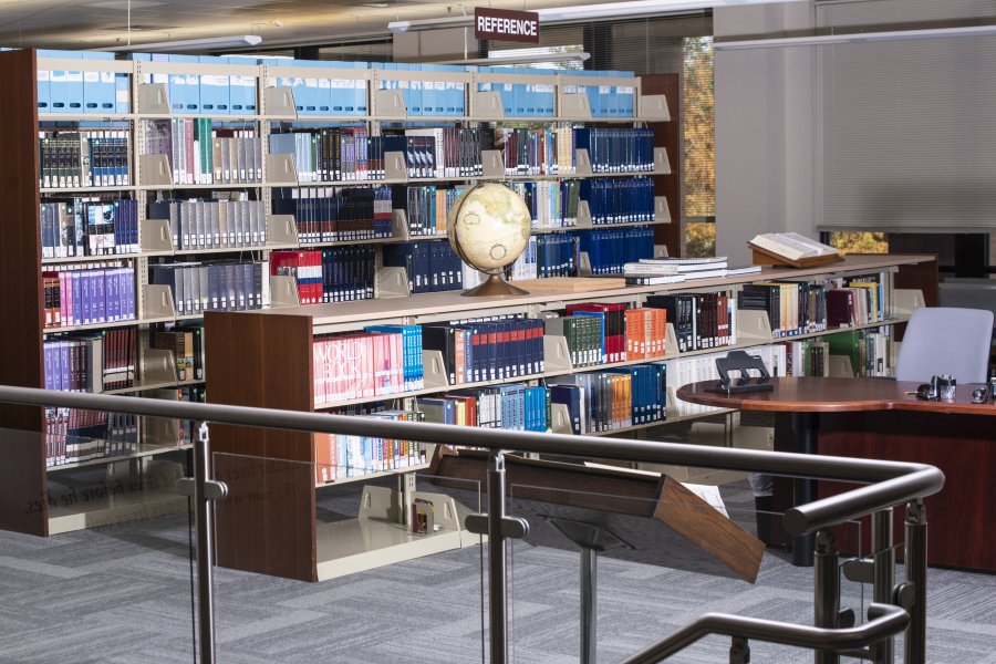 Library shelves