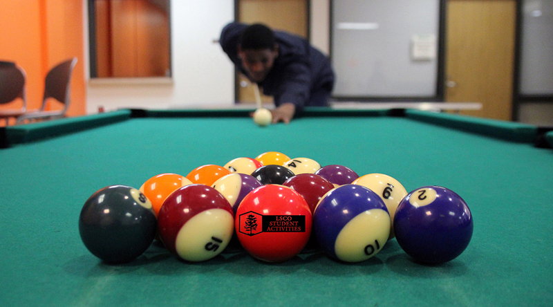 pool table at the LSCO Student Center